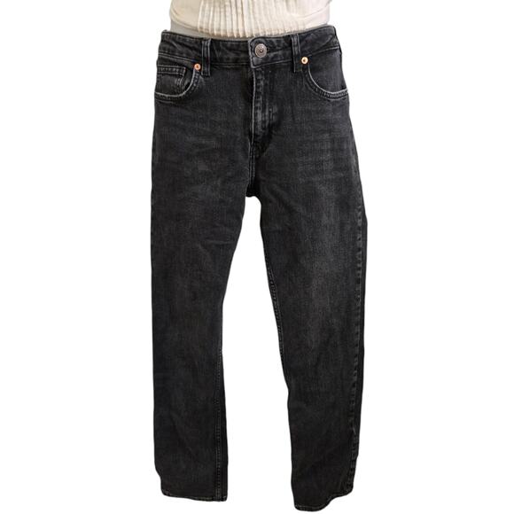 BDG Urban Outfitters Slim Jeans W26 Inseam 30 Black Denim Laine Straight Stretch - Picture 1 of 8